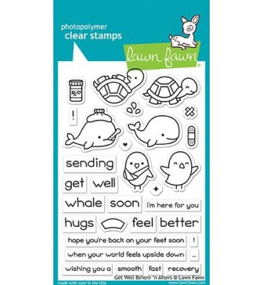 Timbri Lawn Fawn - Get well...