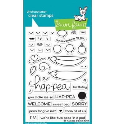 Timbri Lawn Fawn - Be Hap-pea